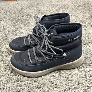 Columbia Slopeside Village Boots Womens 8 Omniheat Waterproof Mid BL0151-010
